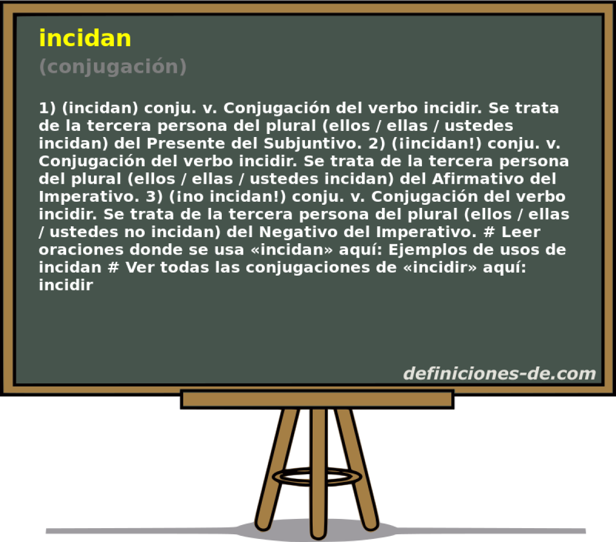 incidan (conjugacin)