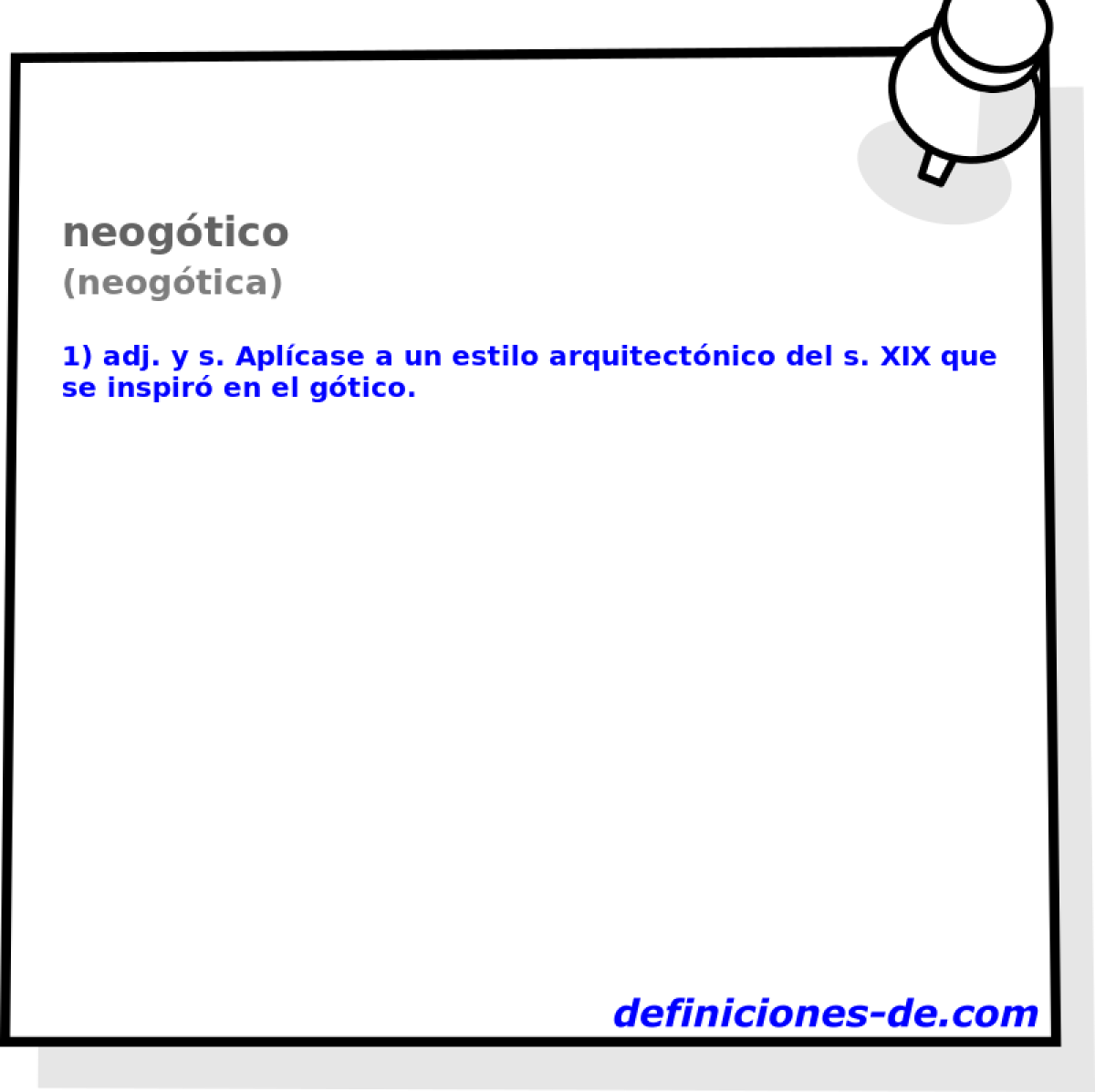 neogtico (neogtica)