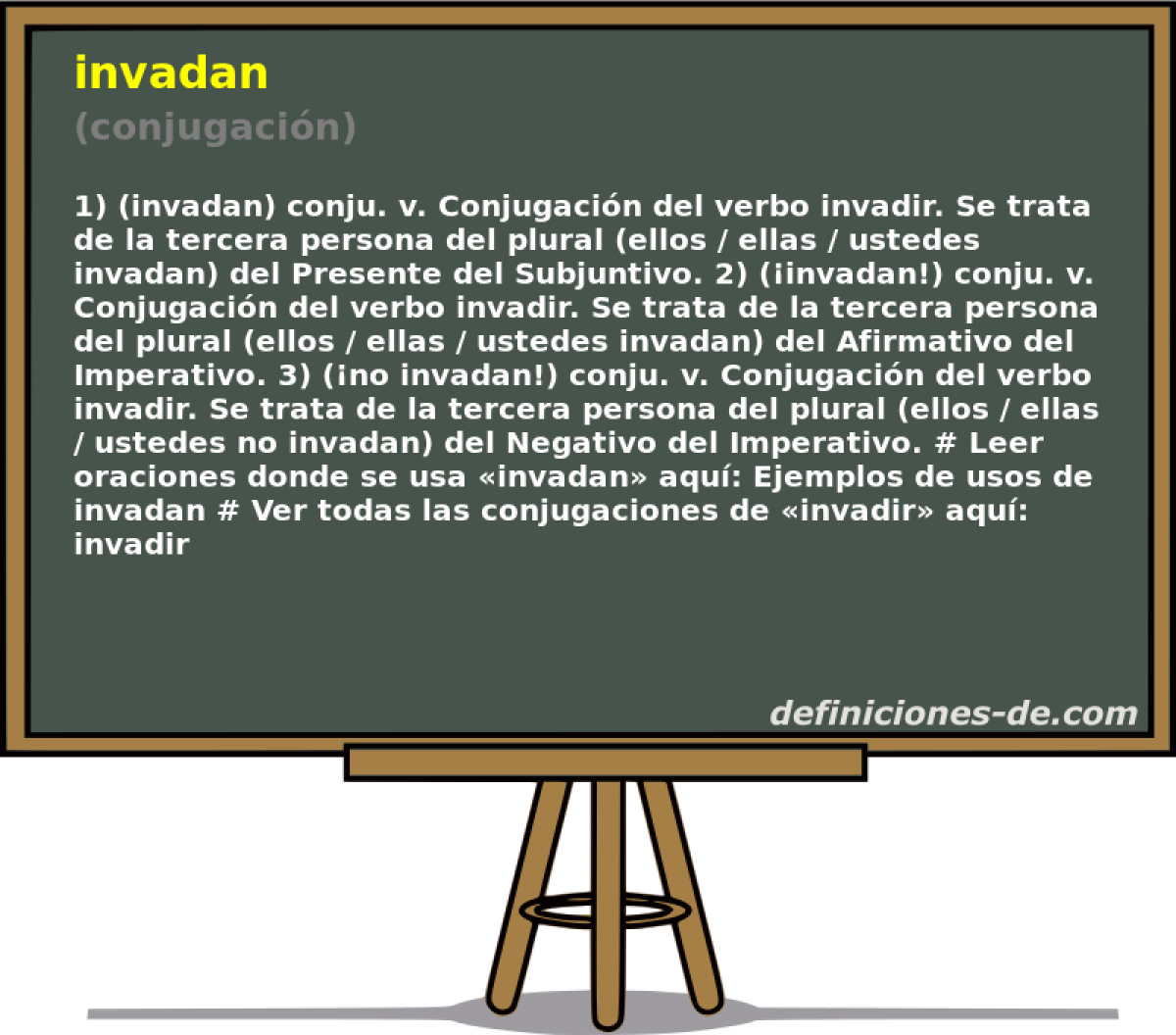 invadan (conjugacin)