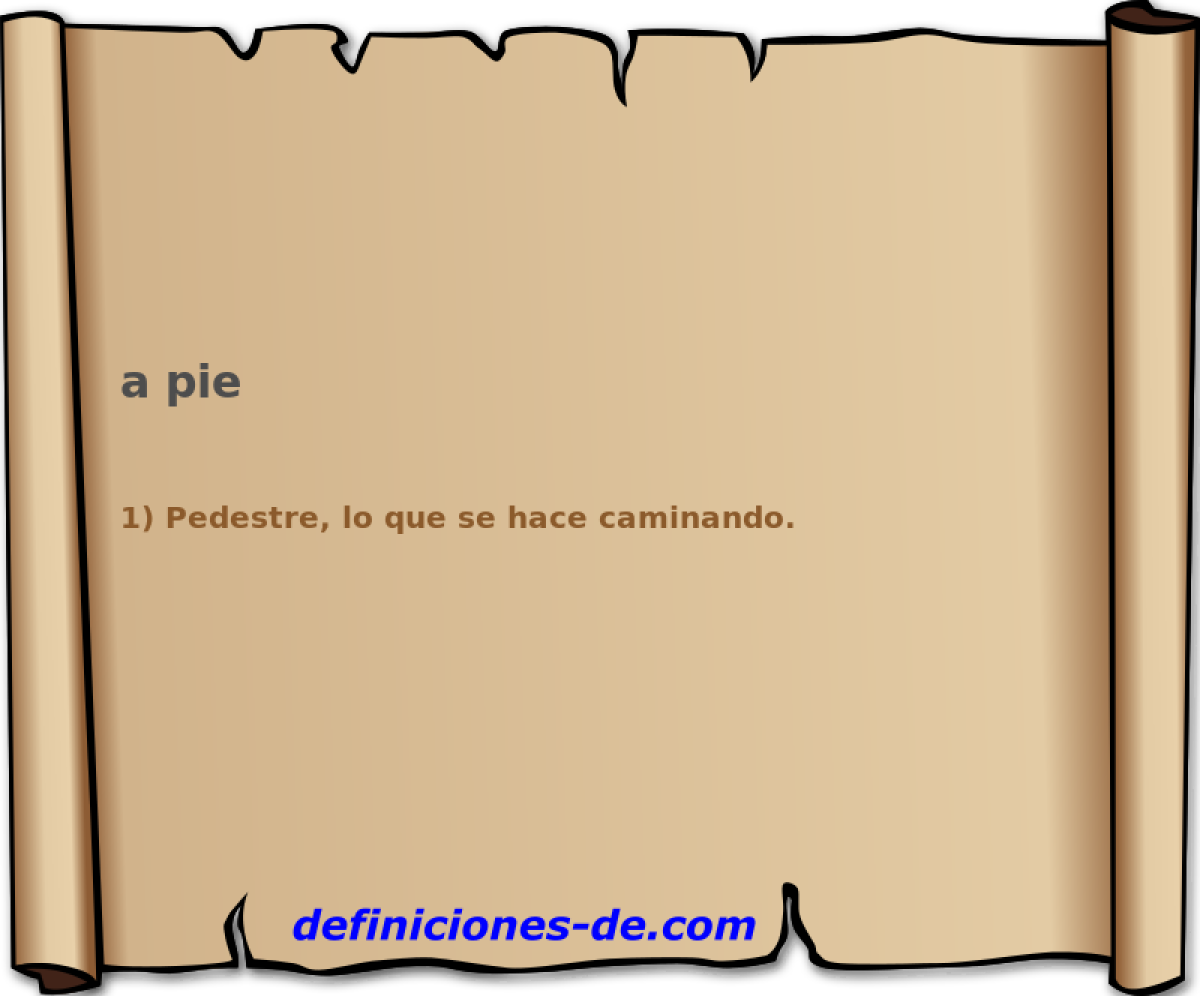 a pie 