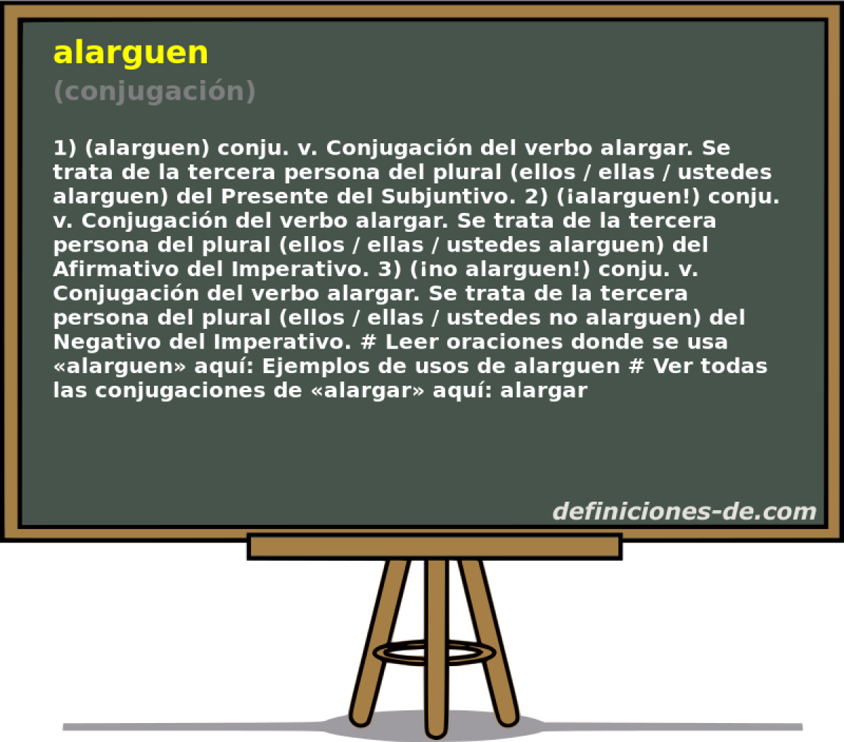 alarguen (conjugacin)