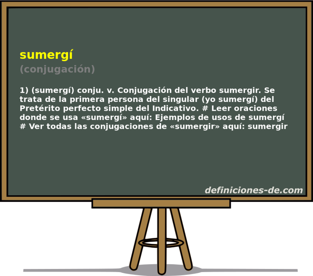 sumerg (conjugacin)