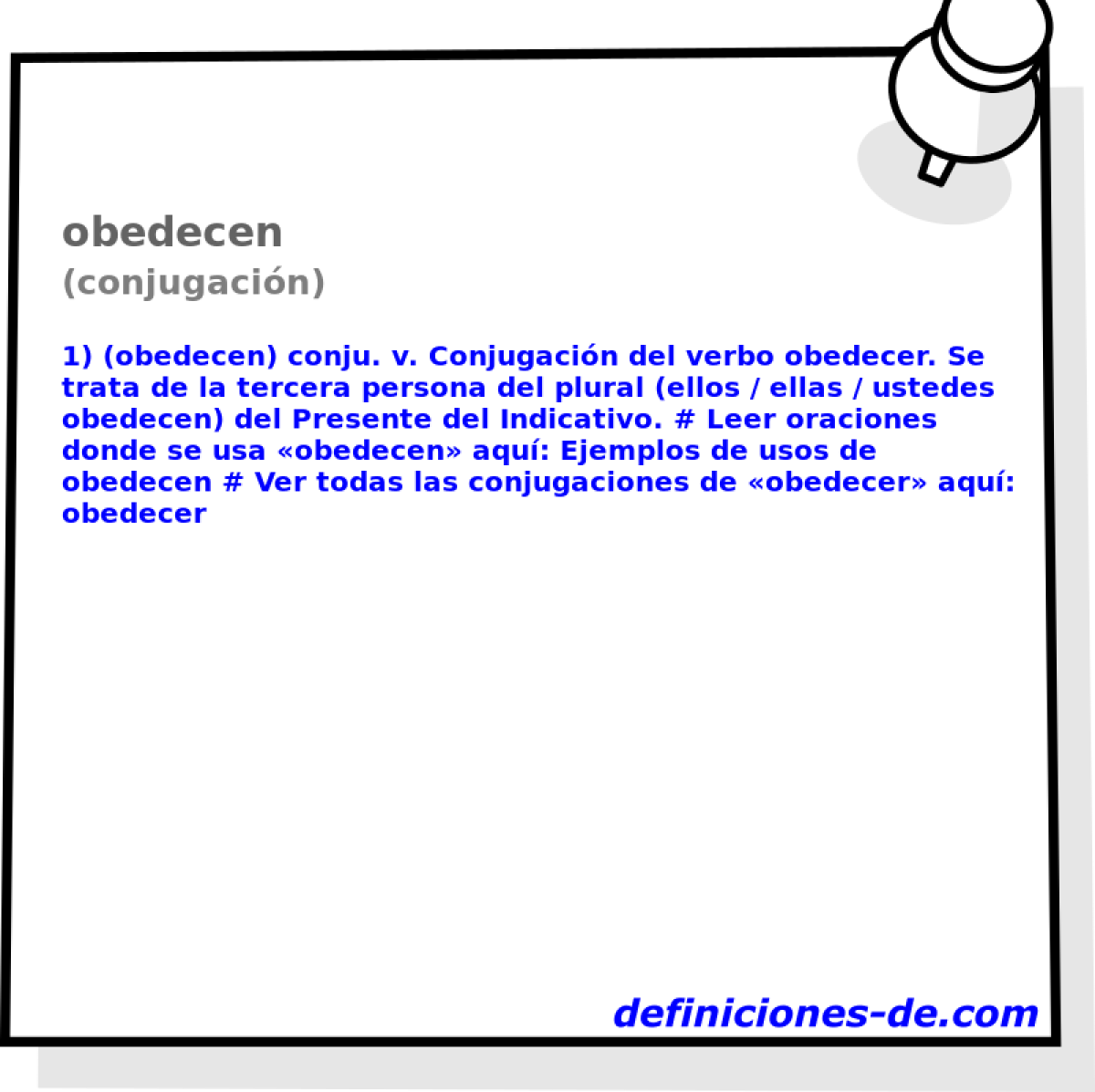 obedecen (conjugacin)