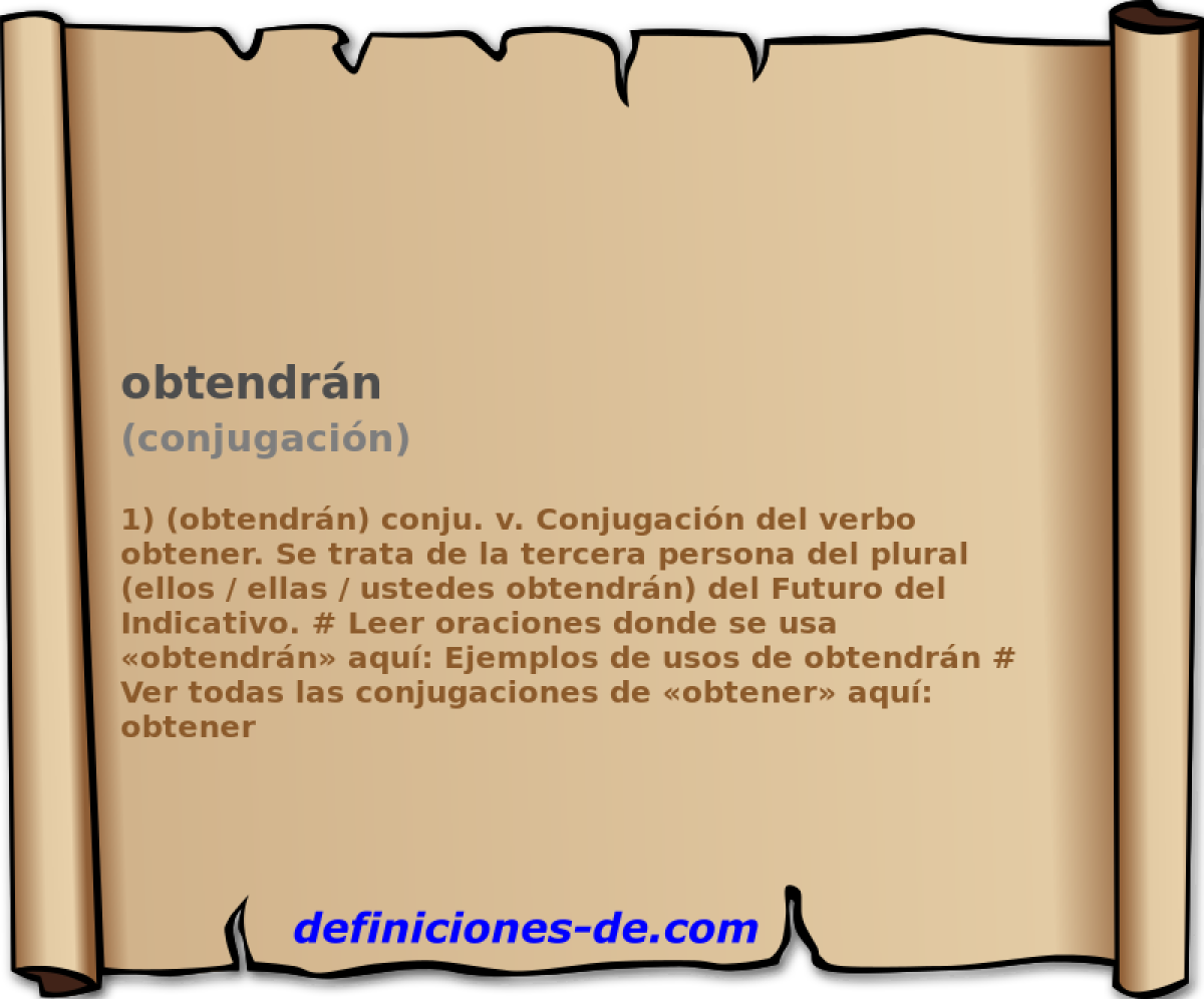 obtendrn (conjugacin)