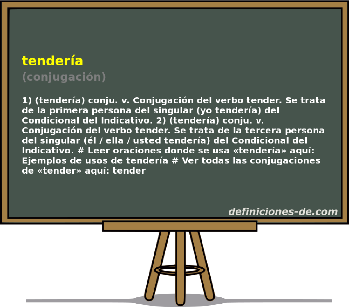 tendera (conjugacin)