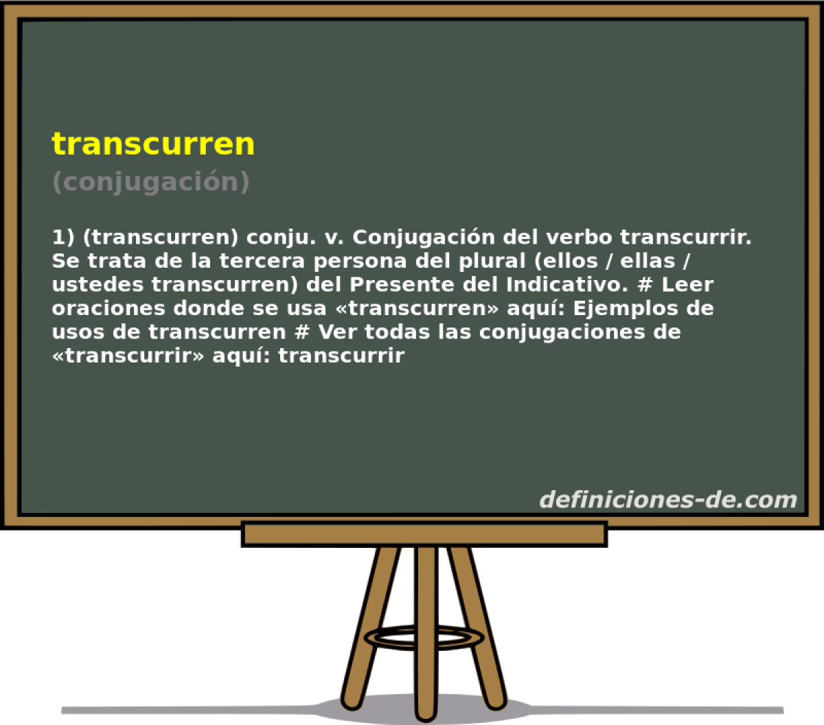 transcurren (conjugacin)