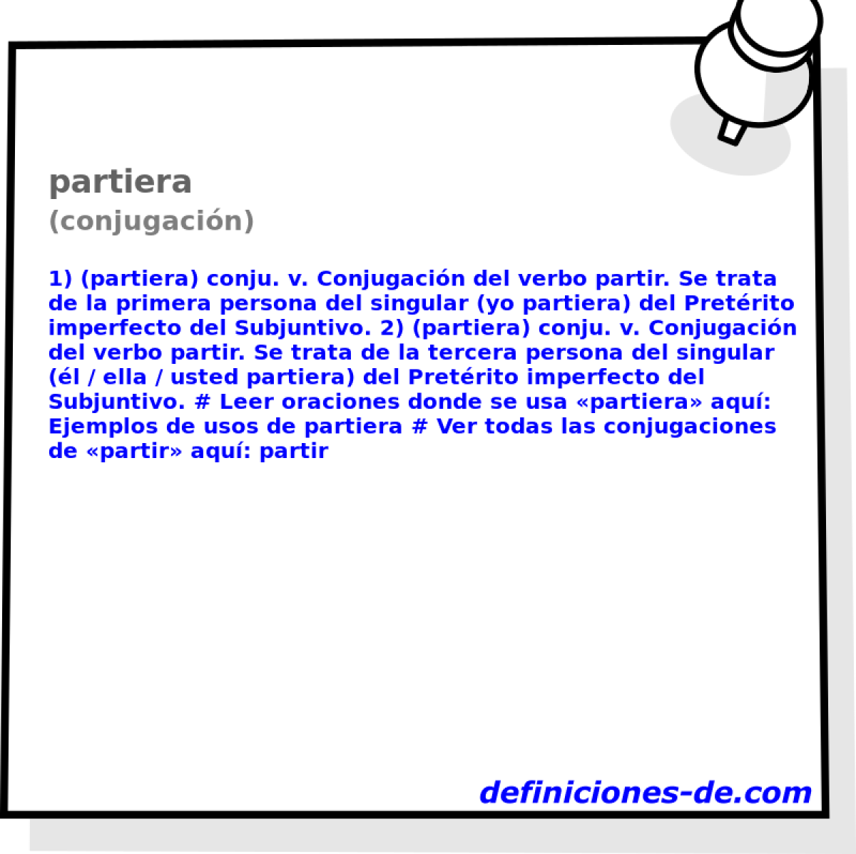 partiera (conjugacin)