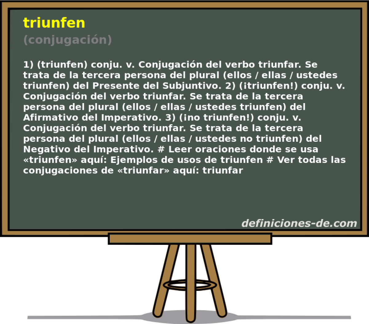 triunfen (conjugacin)