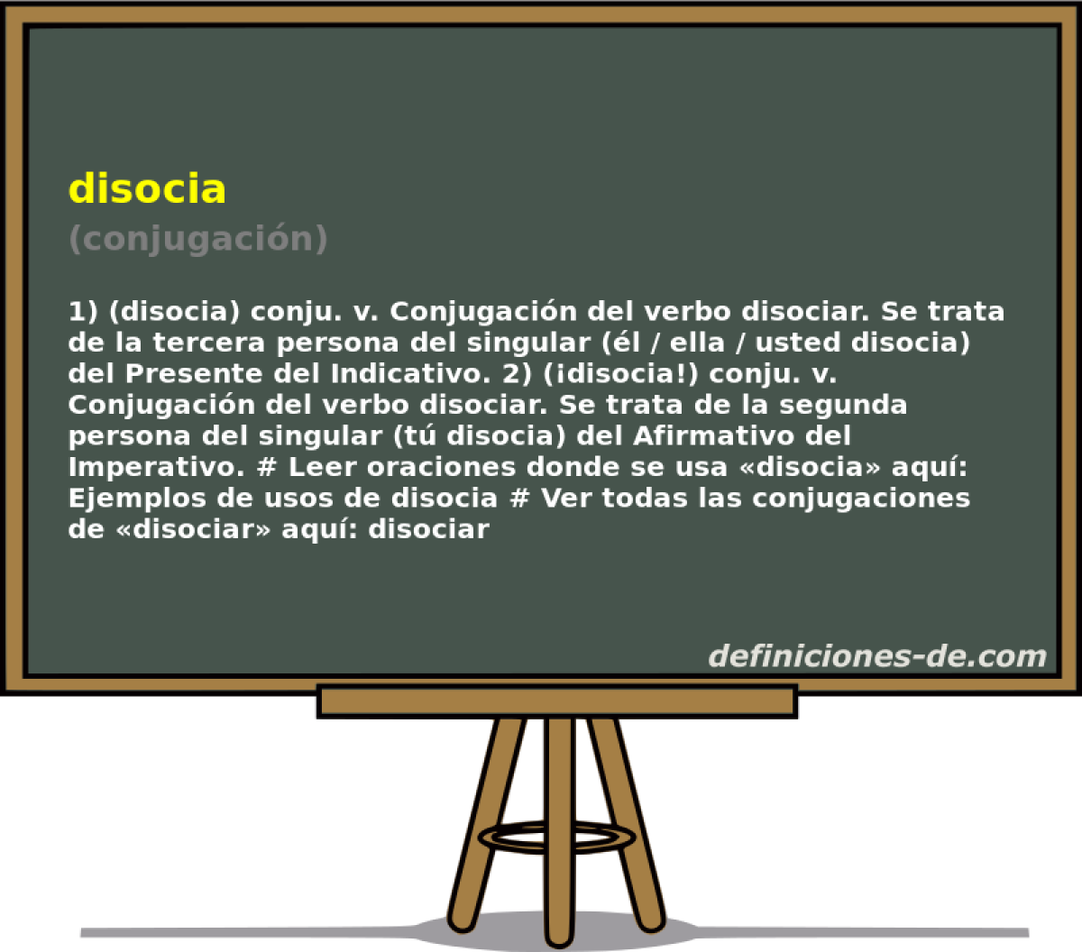 disocia (conjugacin)