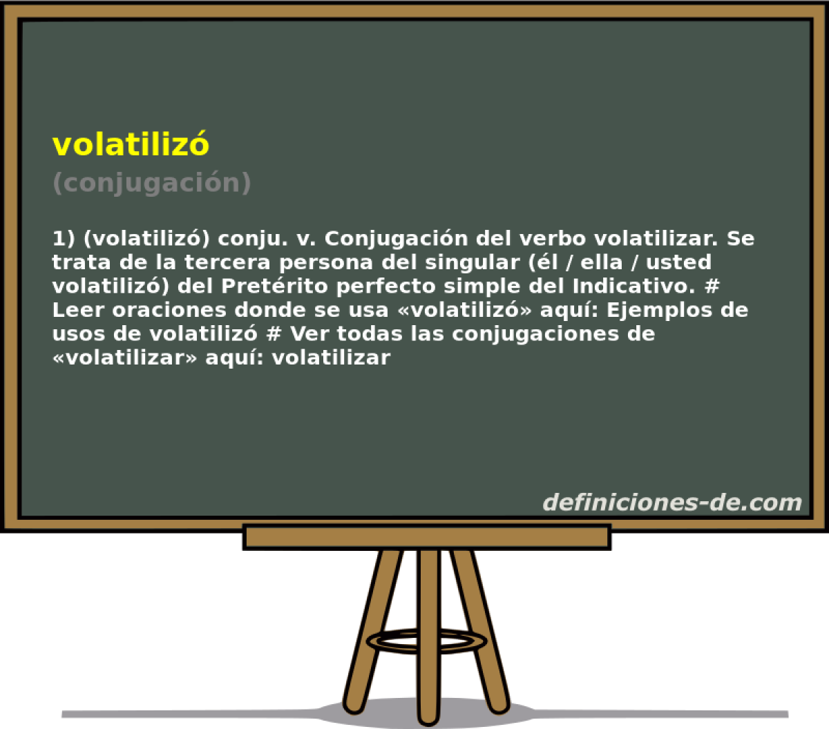 volatiliz (conjugacin)