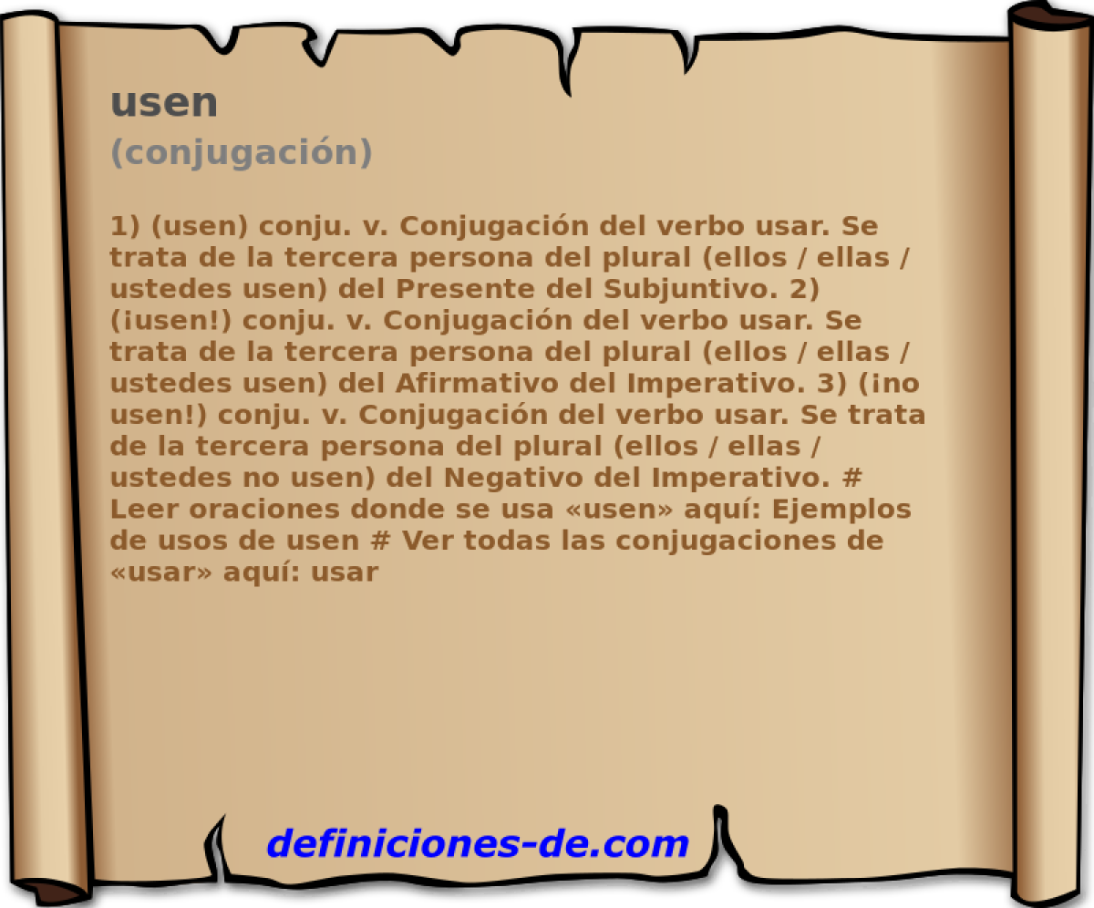 usen (conjugacin)