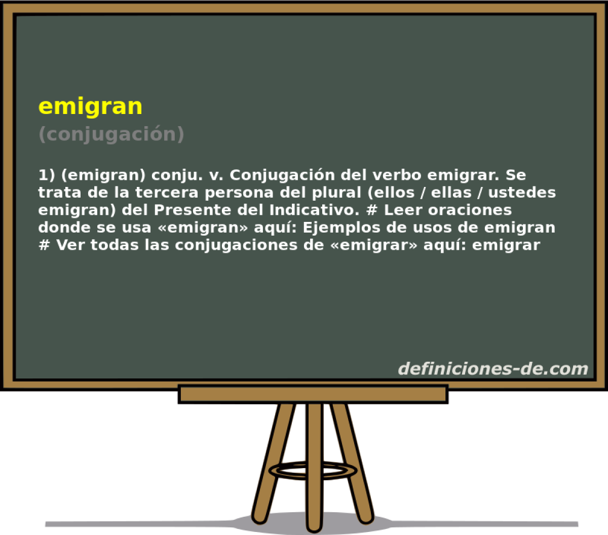 emigran (conjugacin)