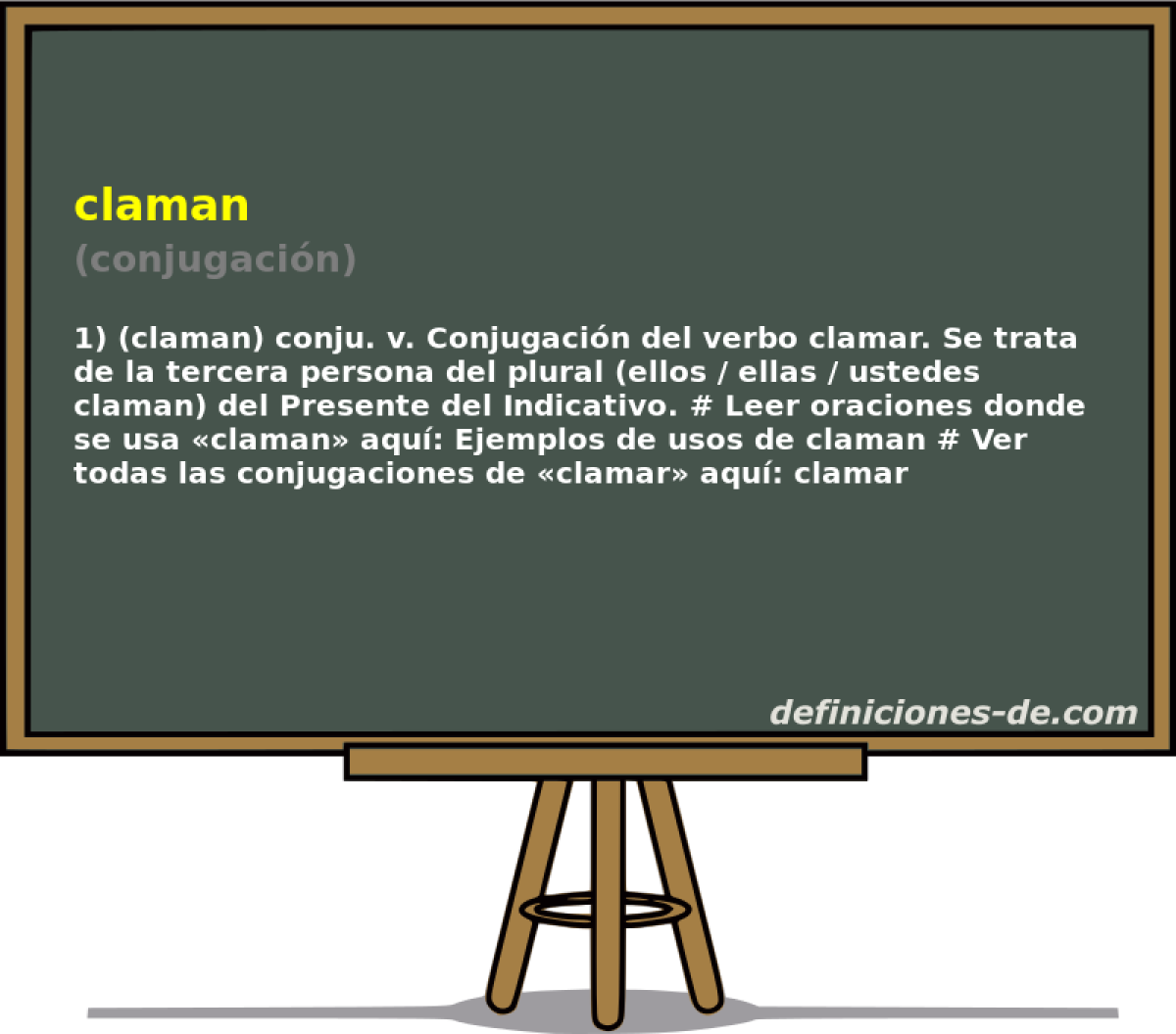 claman (conjugacin)