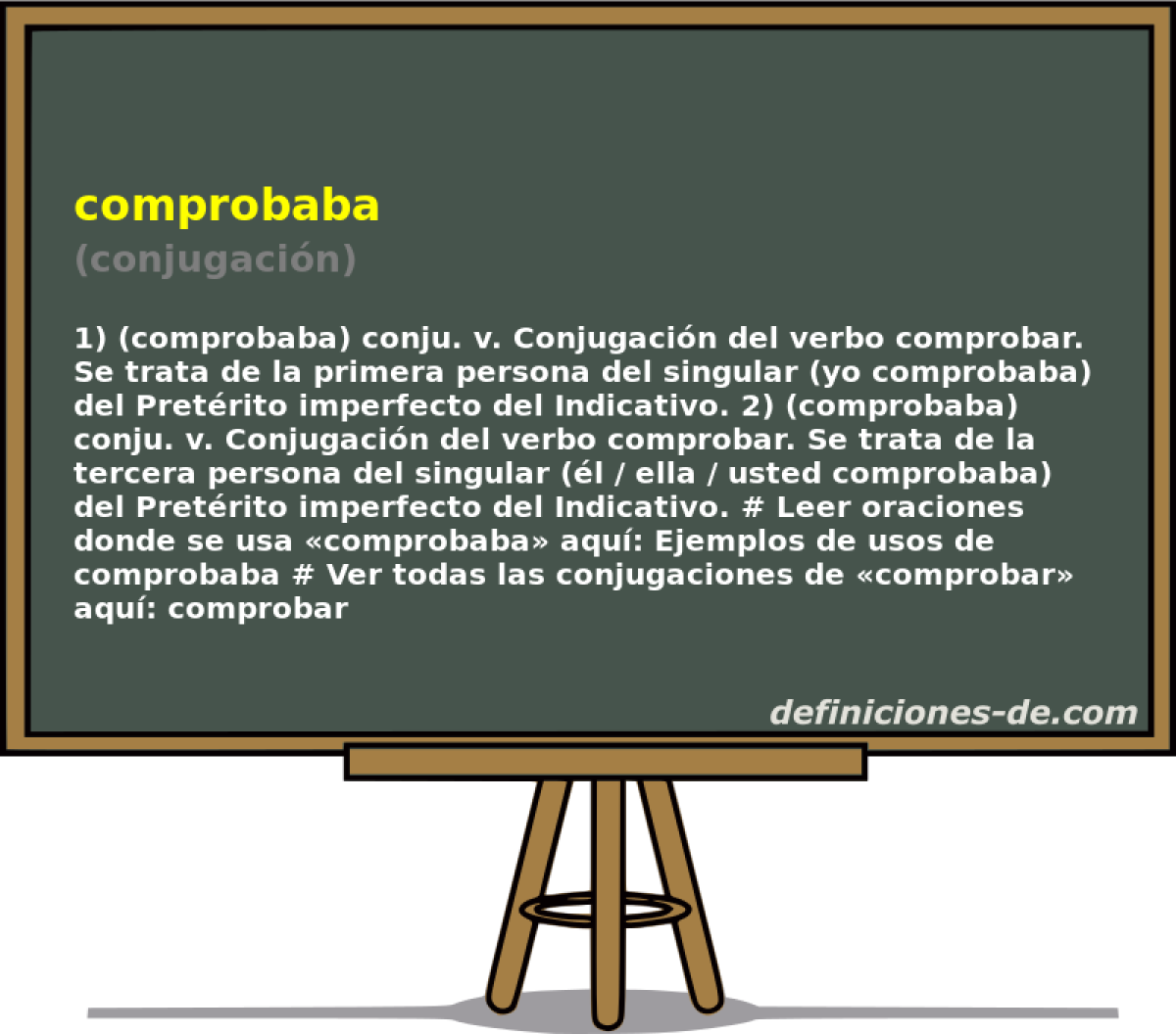 comprobaba (conjugacin)