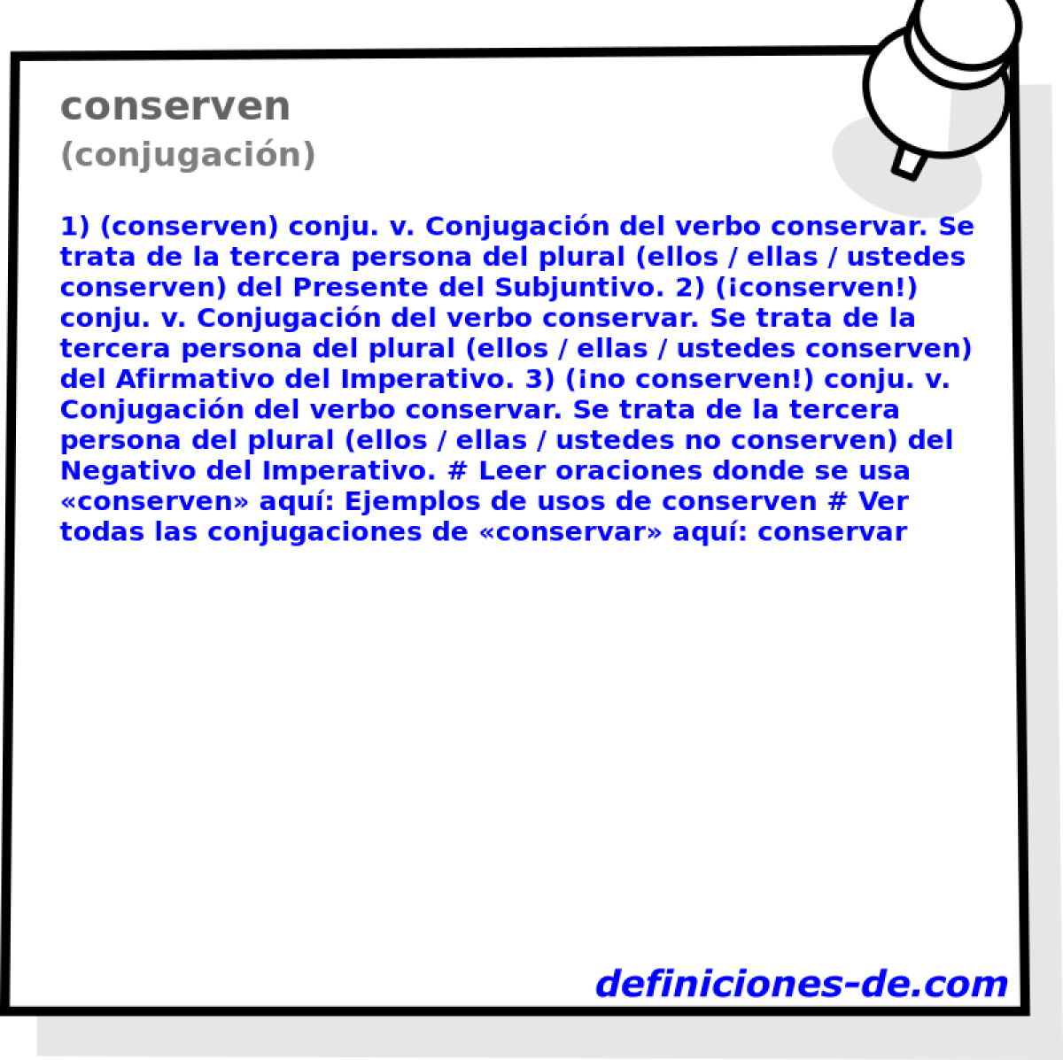 conserven (conjugacin)