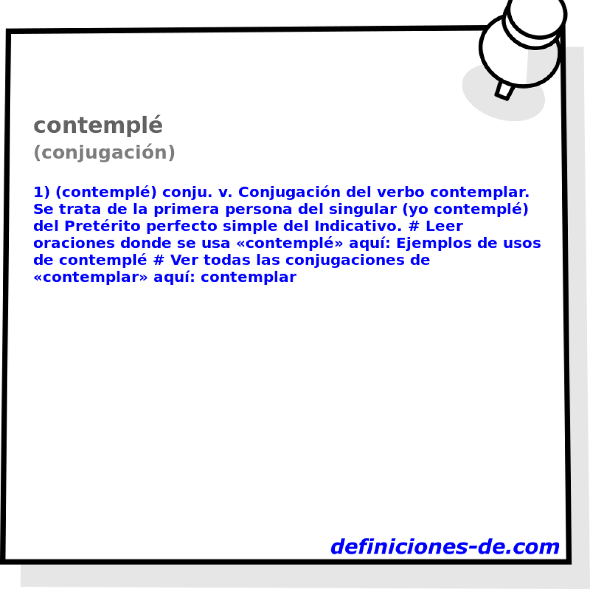 contempl (conjugacin)