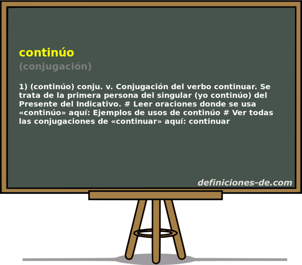 contino (conjugacin)