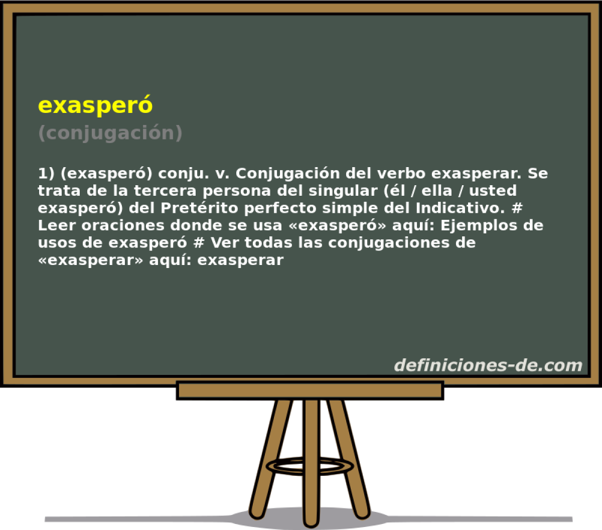 exasper (conjugacin)