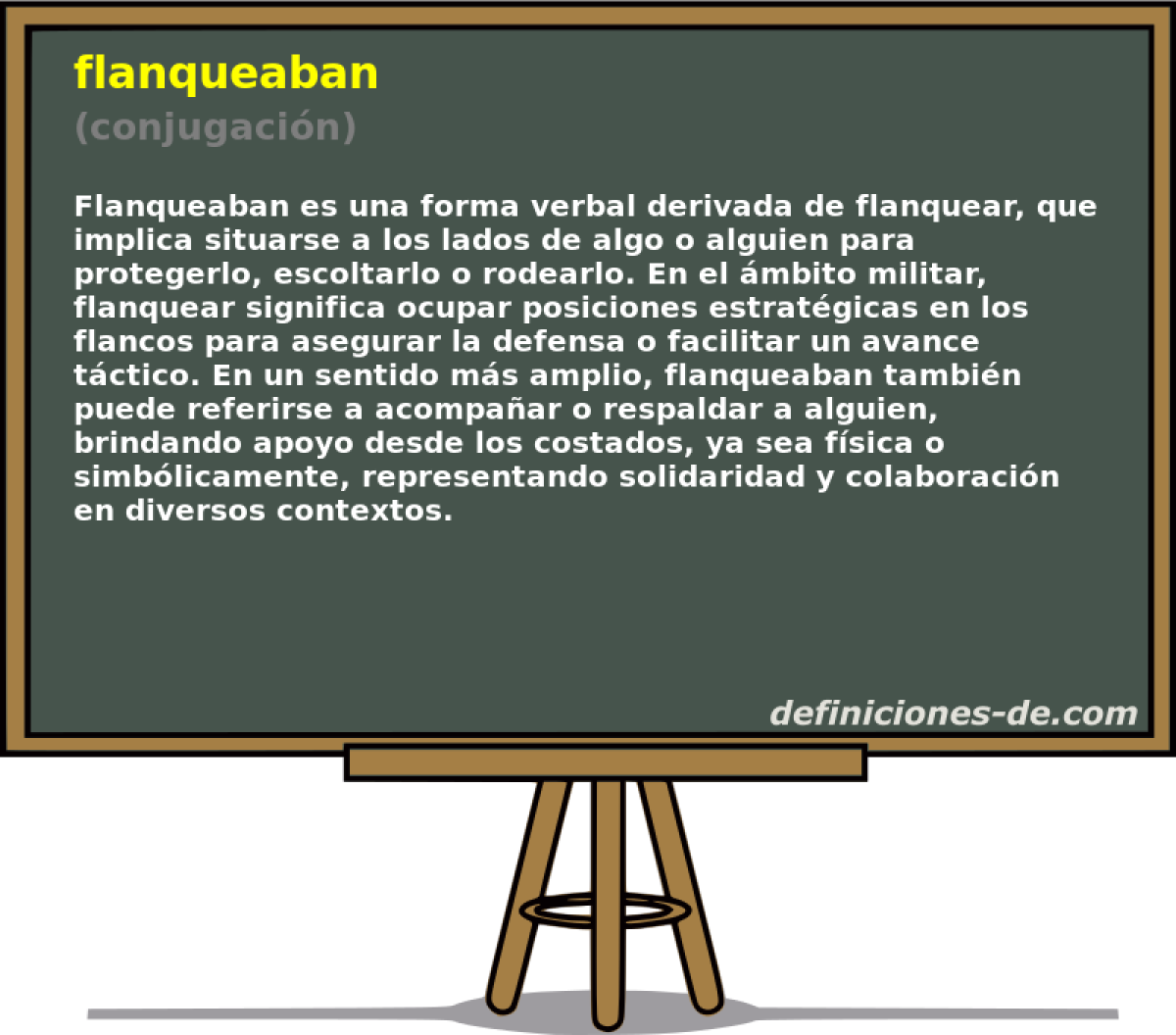 flanqueaban (conjugacin)