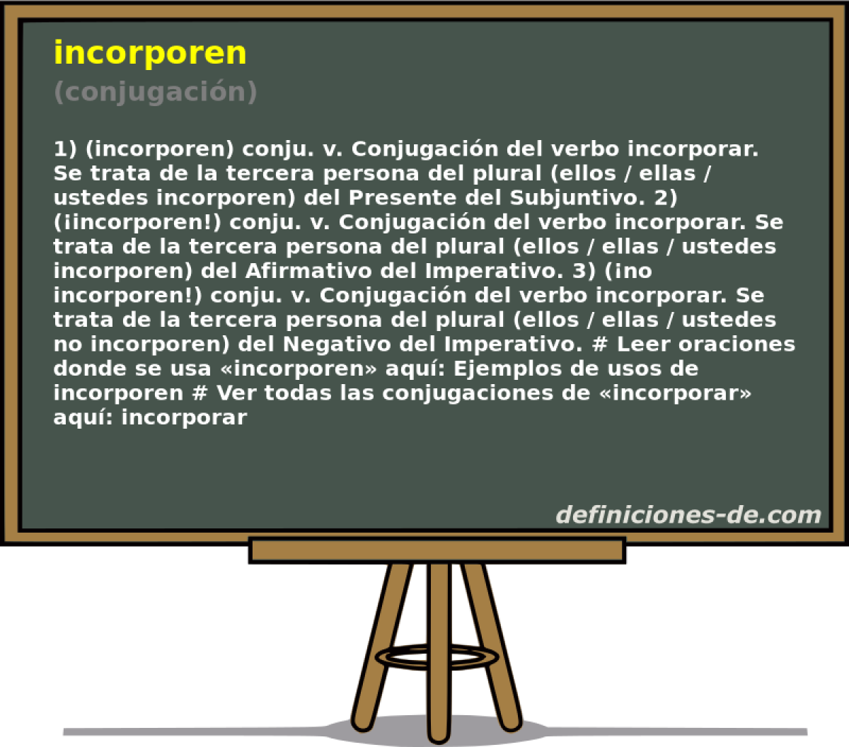 incorporen (conjugacin)
