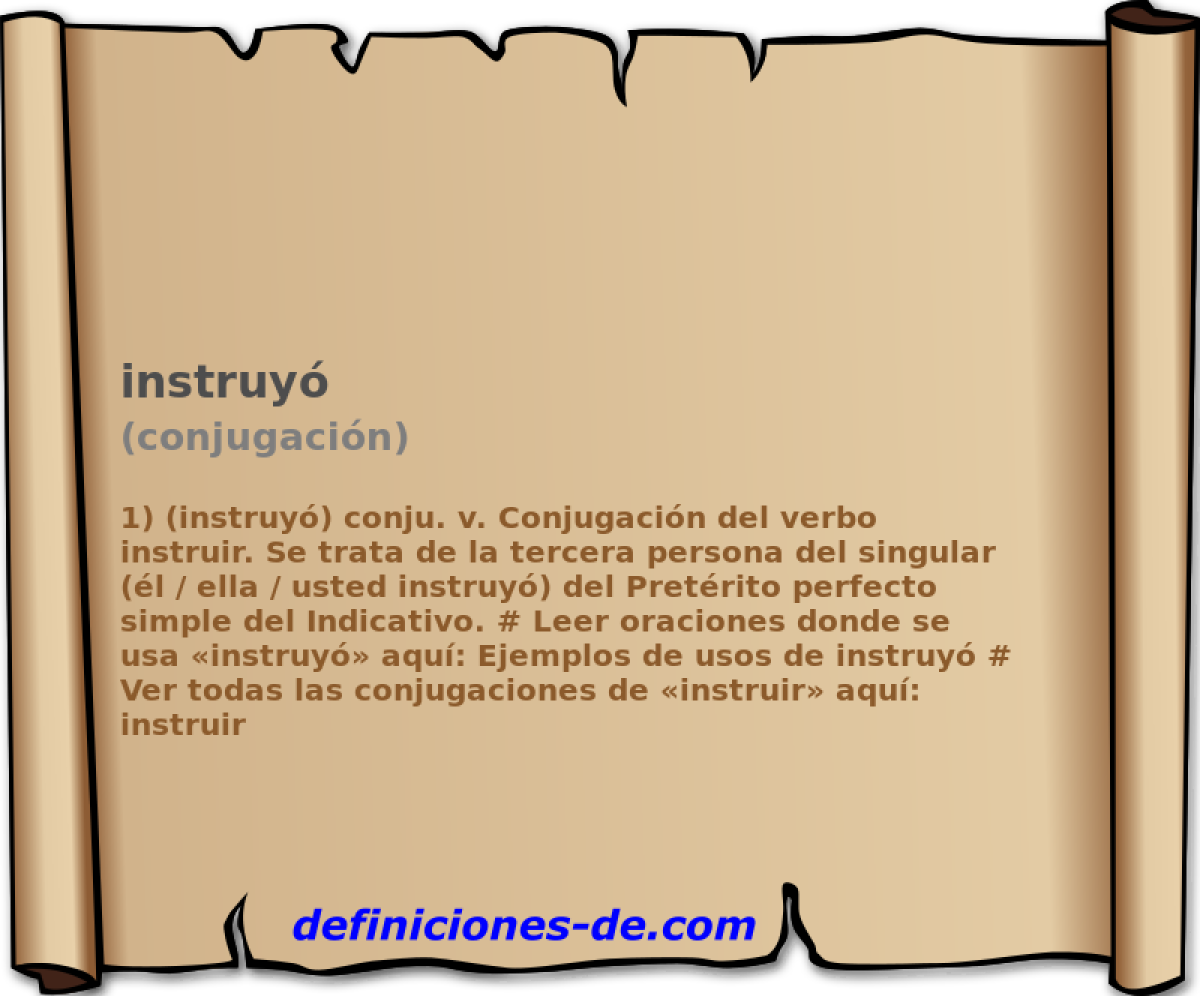 instruy (conjugacin)