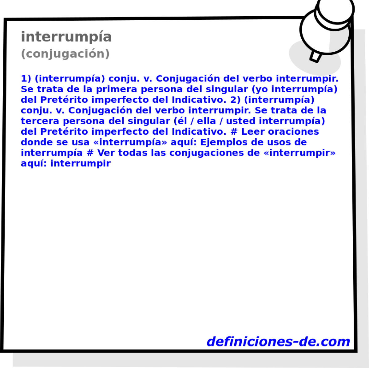 interrumpa (conjugacin)