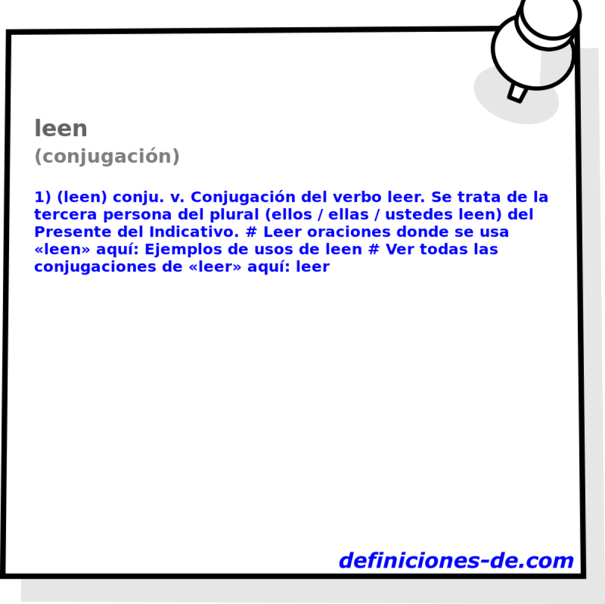 leen (conjugacin)