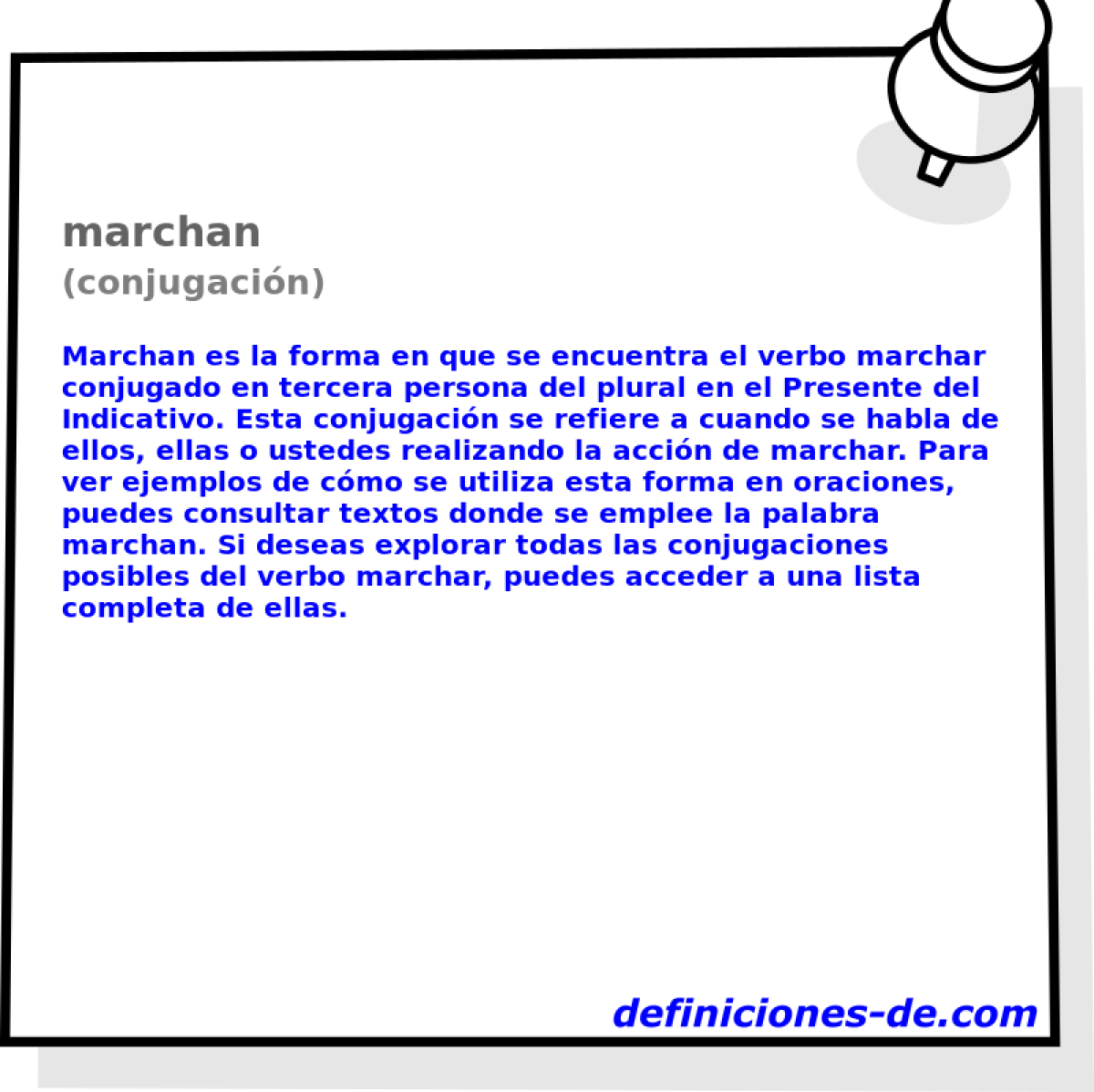 marchan (conjugacin)