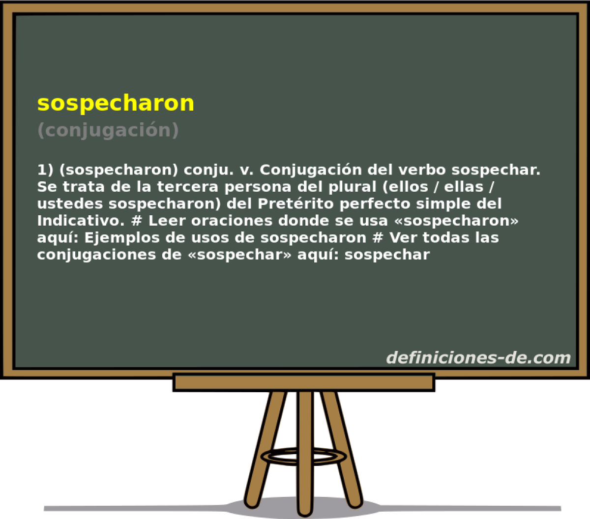 sospecharon (conjugacin)
