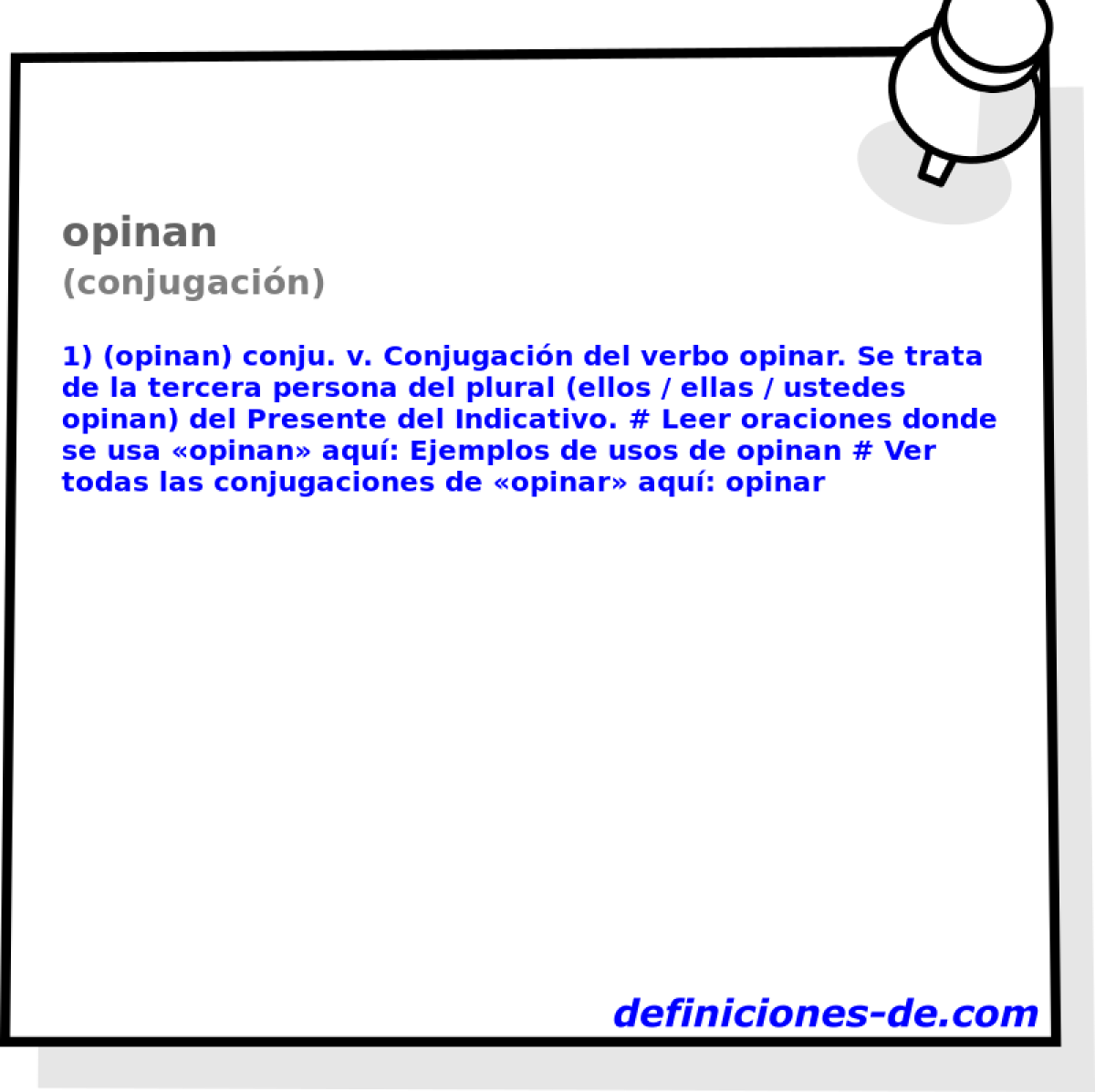 opinan (conjugacin)