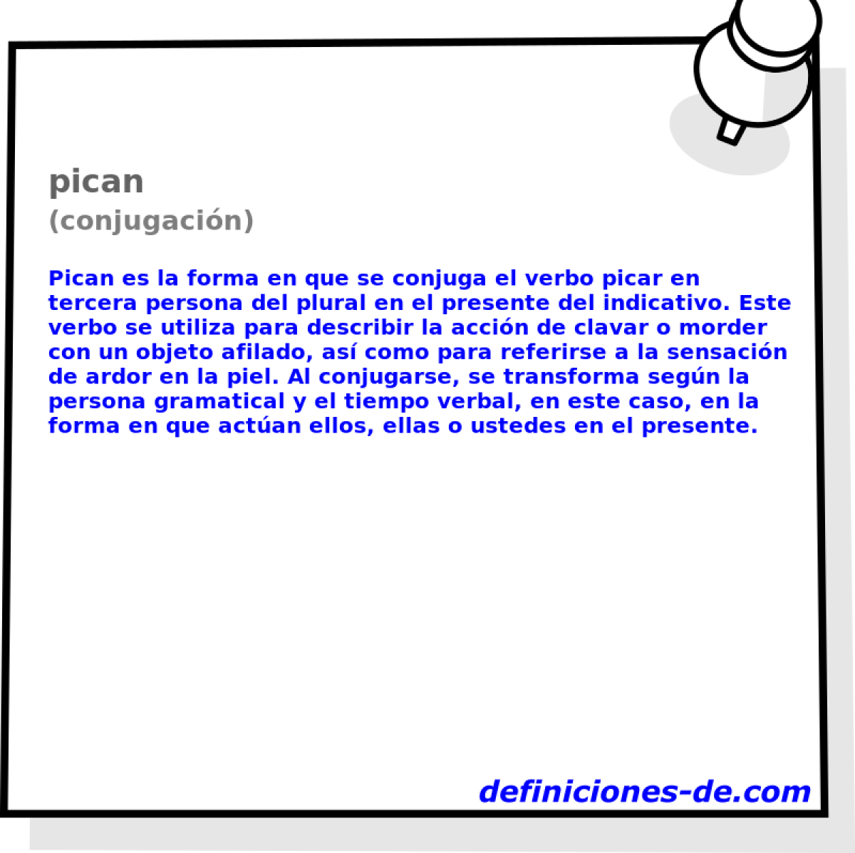pican (conjugacin)