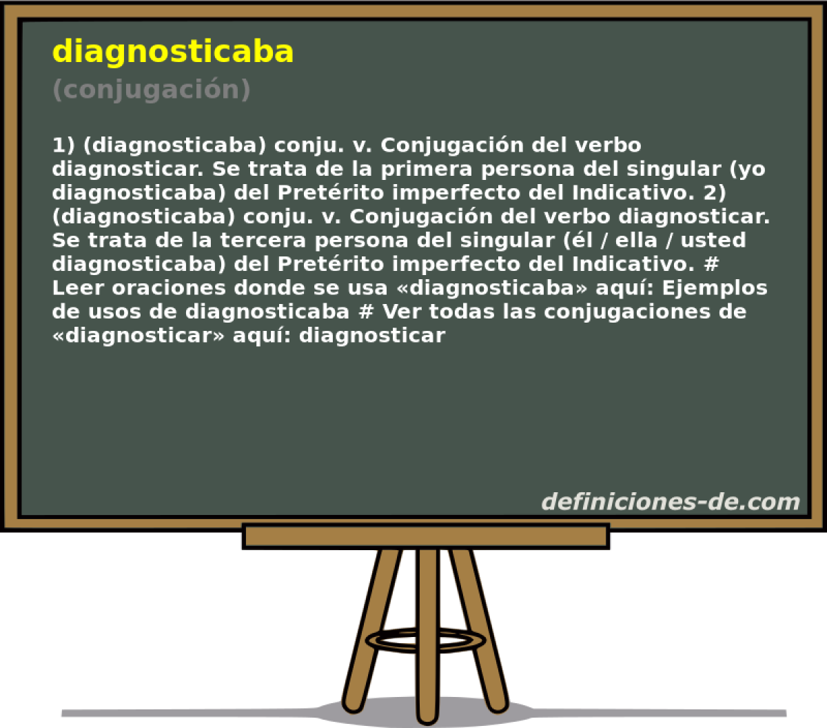 diagnosticaba (conjugacin)