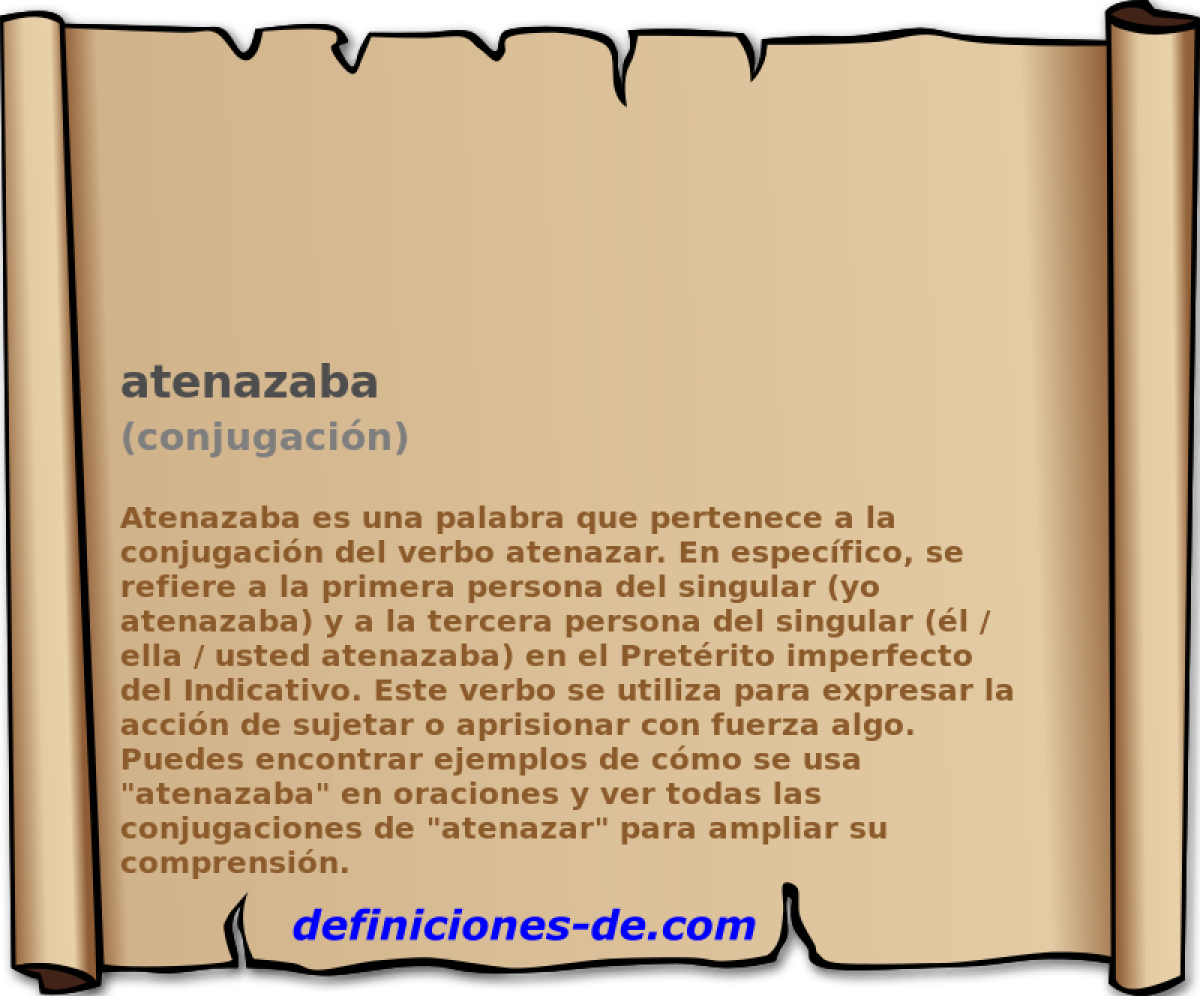 atenazaba (conjugacin)