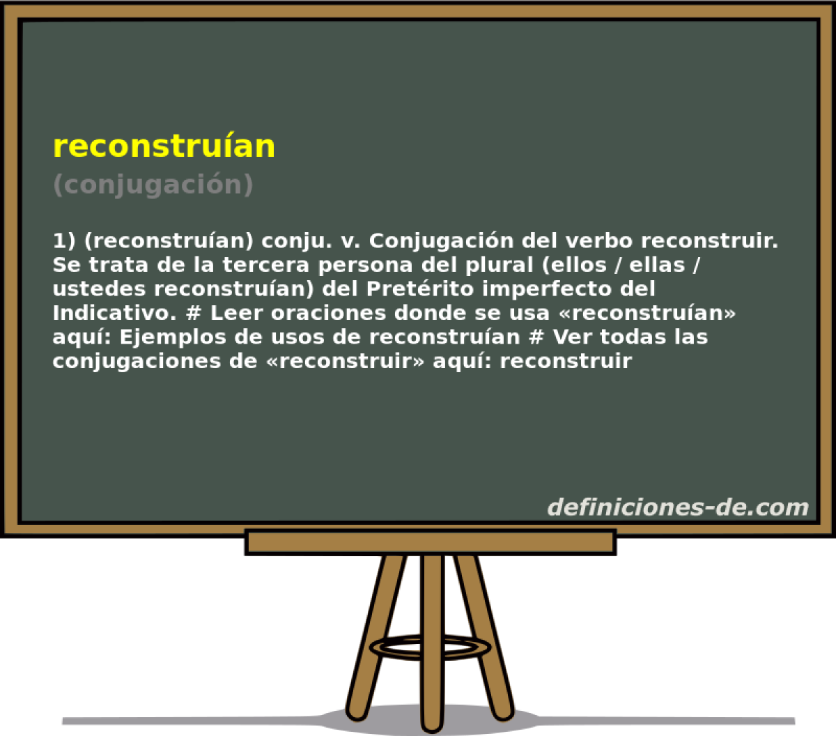 reconstruan (conjugacin)