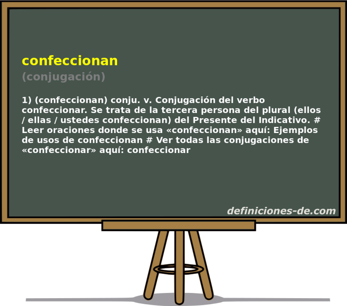 confeccionan (conjugacin)