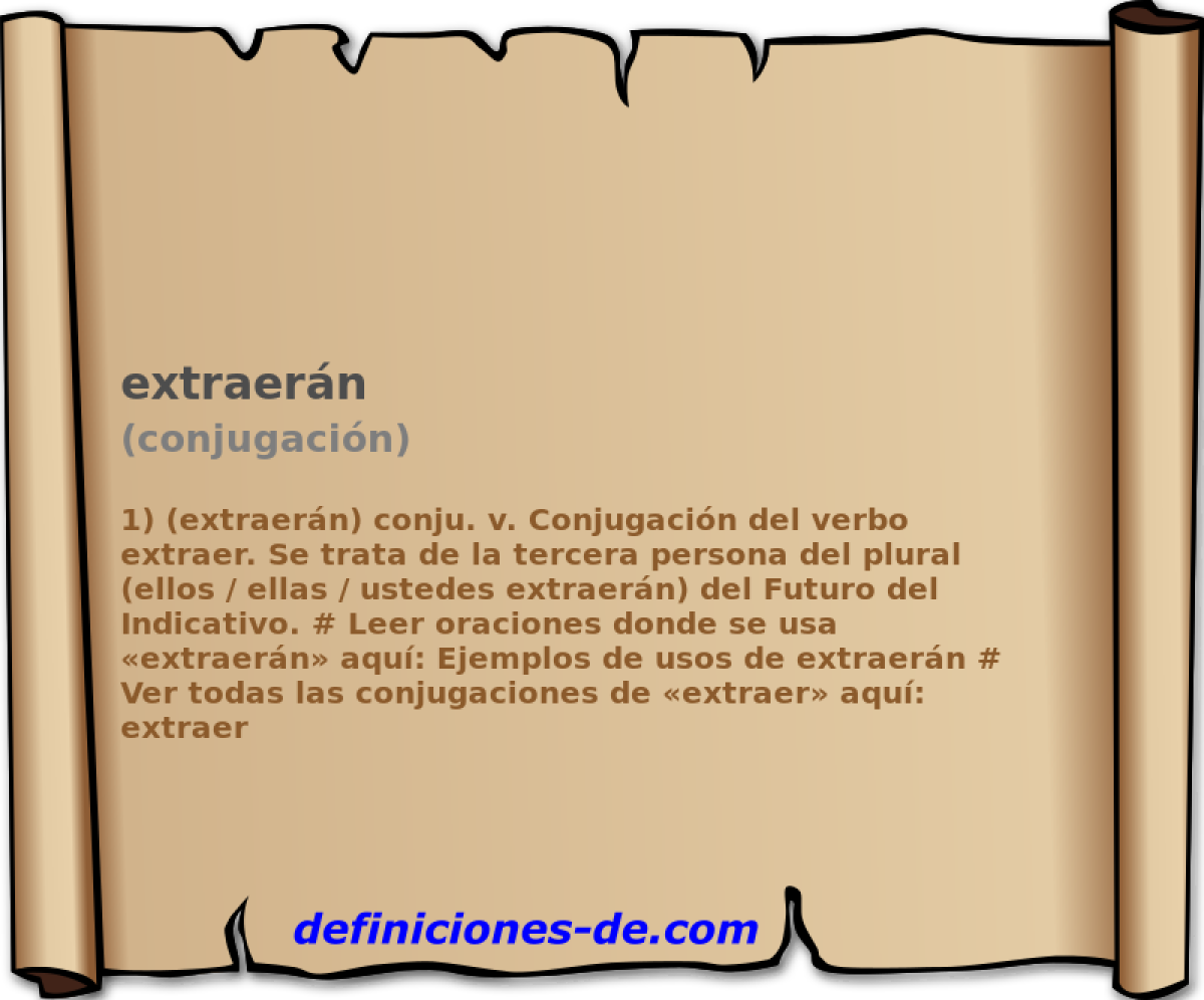 extraern (conjugacin)