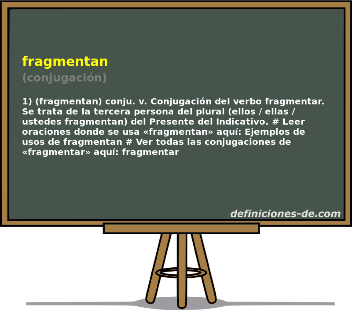 fragmentan (conjugacin)