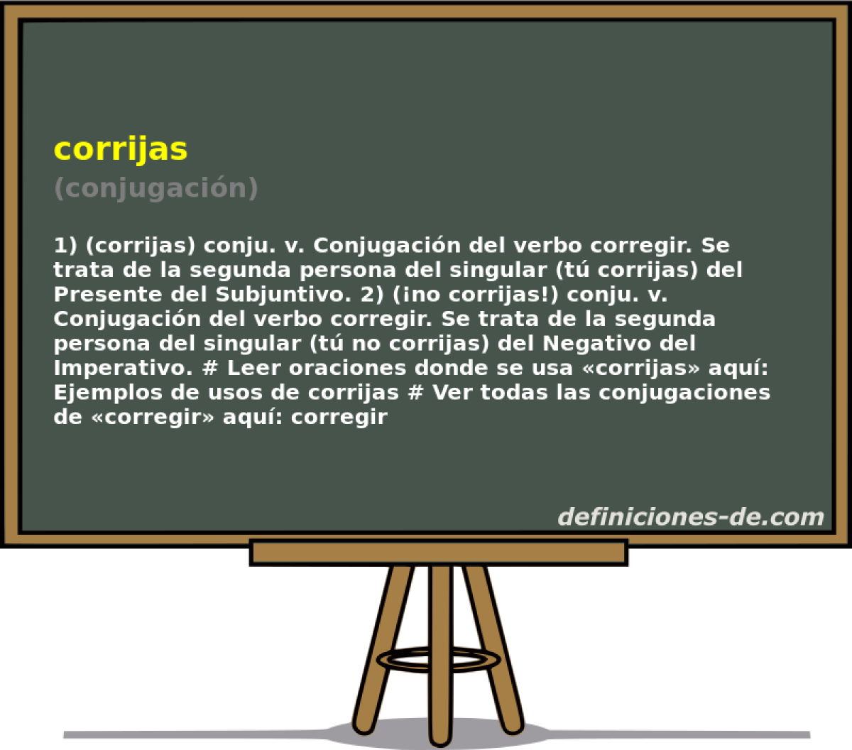 corrijas (conjugacin)