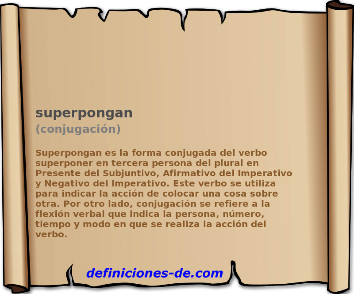 superpongan (conjugacin)