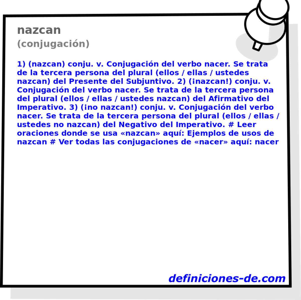 nazcan (conjugacin)