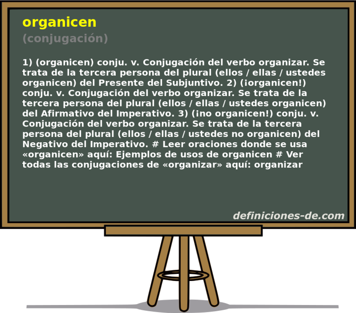 organicen (conjugacin)