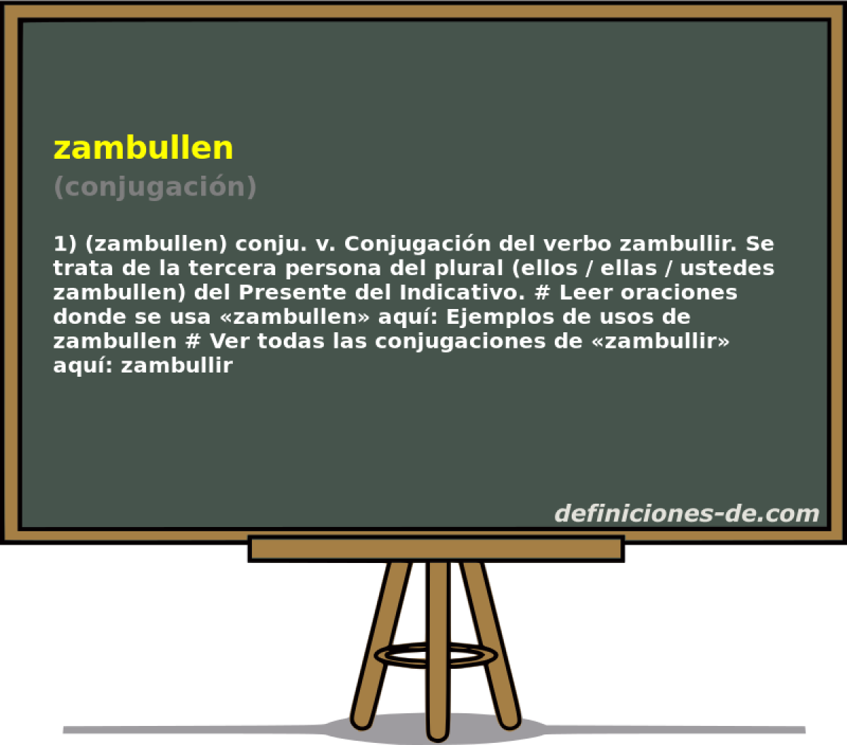 zambullen (conjugacin)