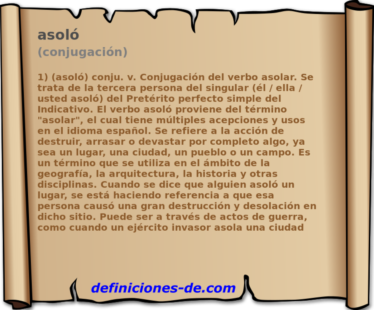 asol (conjugacin)