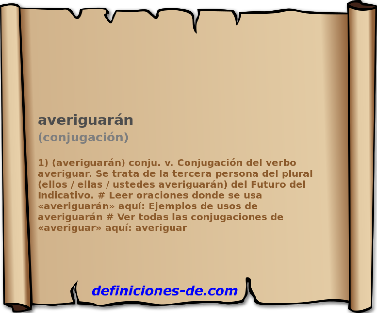 averiguarn (conjugacin)
