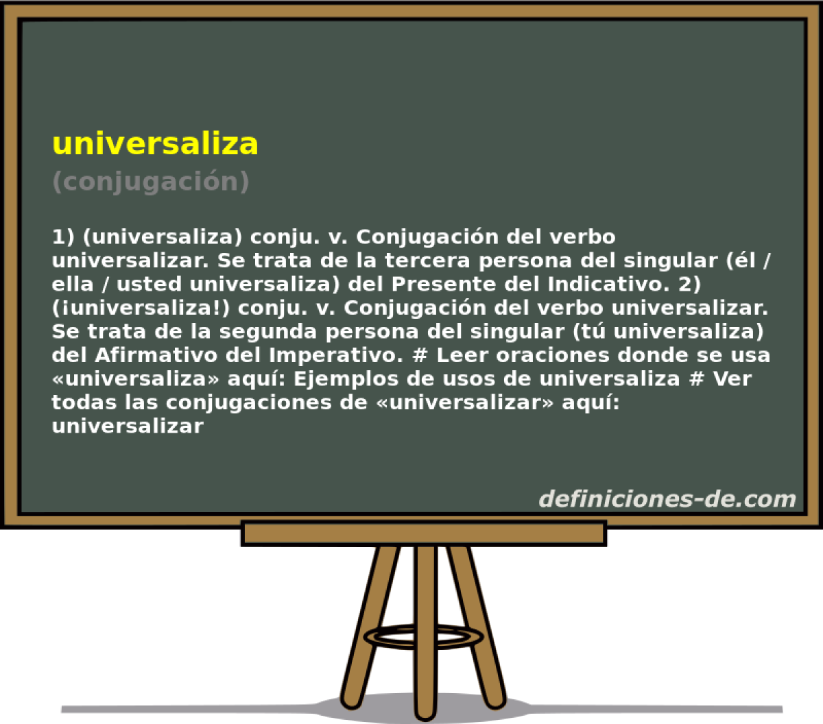universaliza (conjugacin)