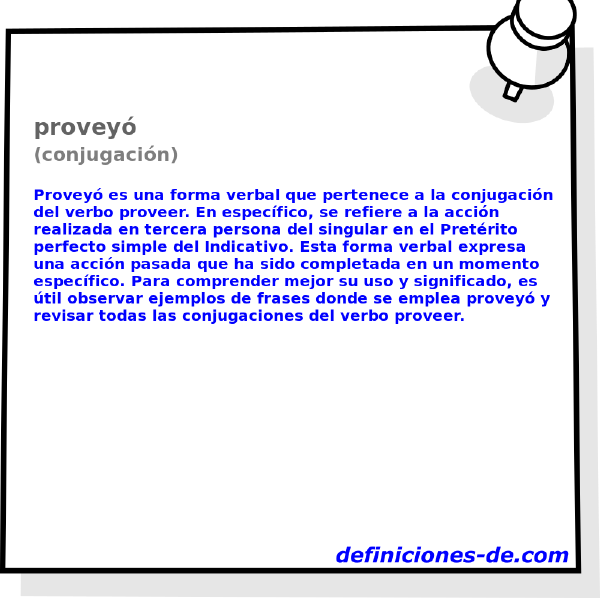 provey (conjugacin)