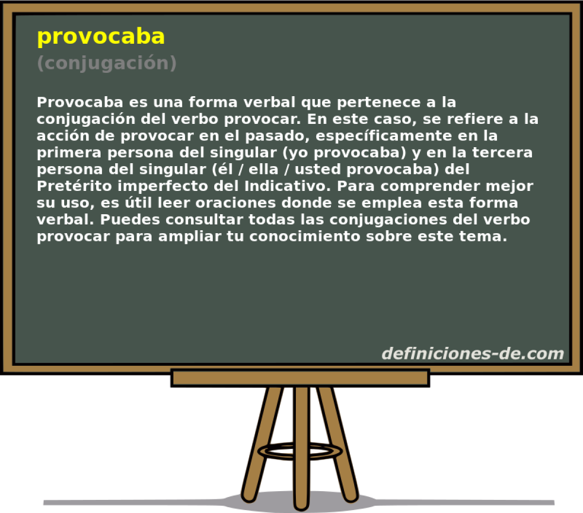 provocaba (conjugacin)