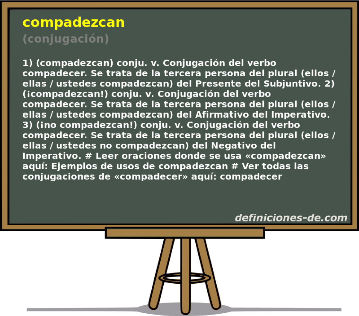 compadezcan (conjugacin)