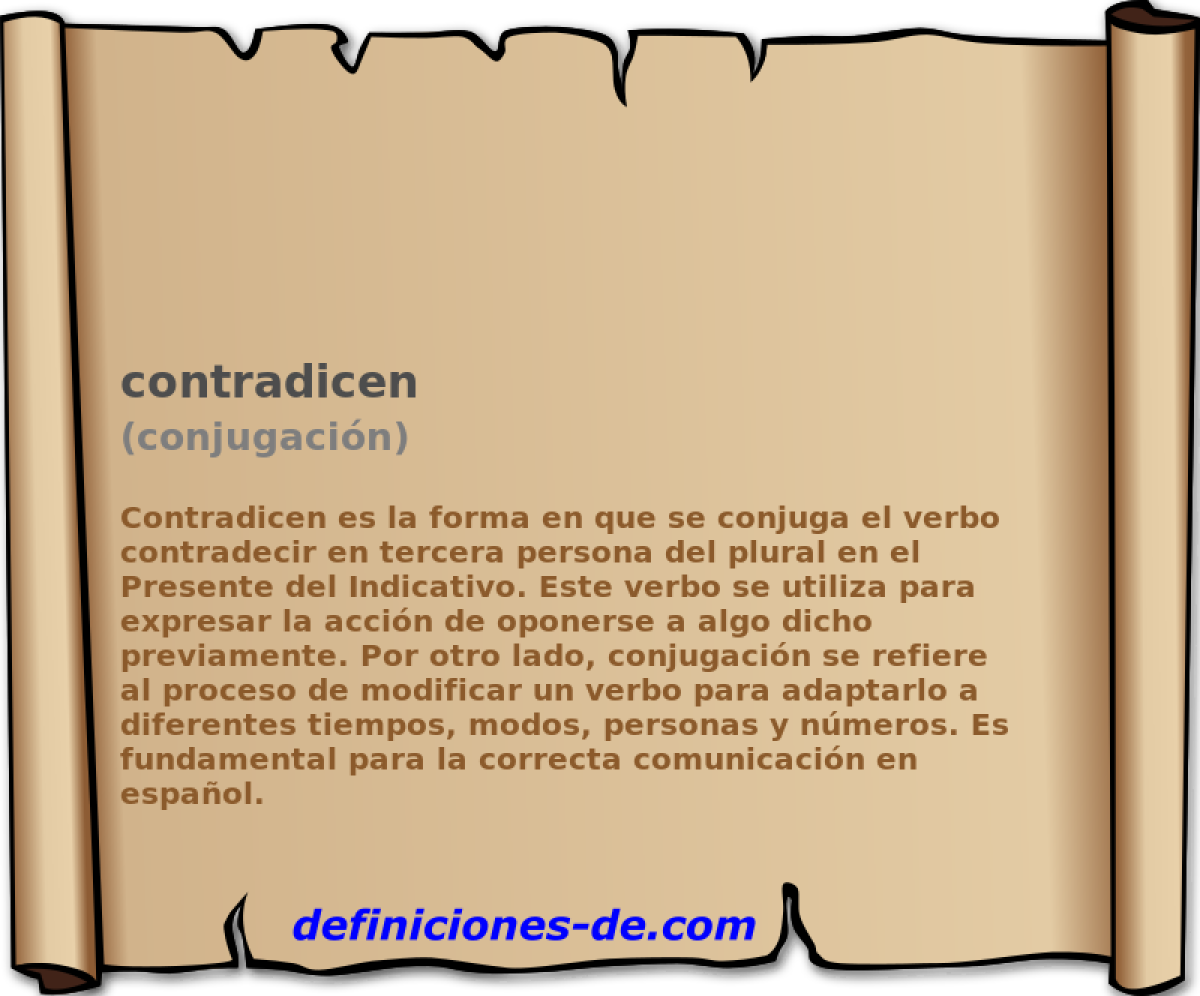contradicen (conjugacin)