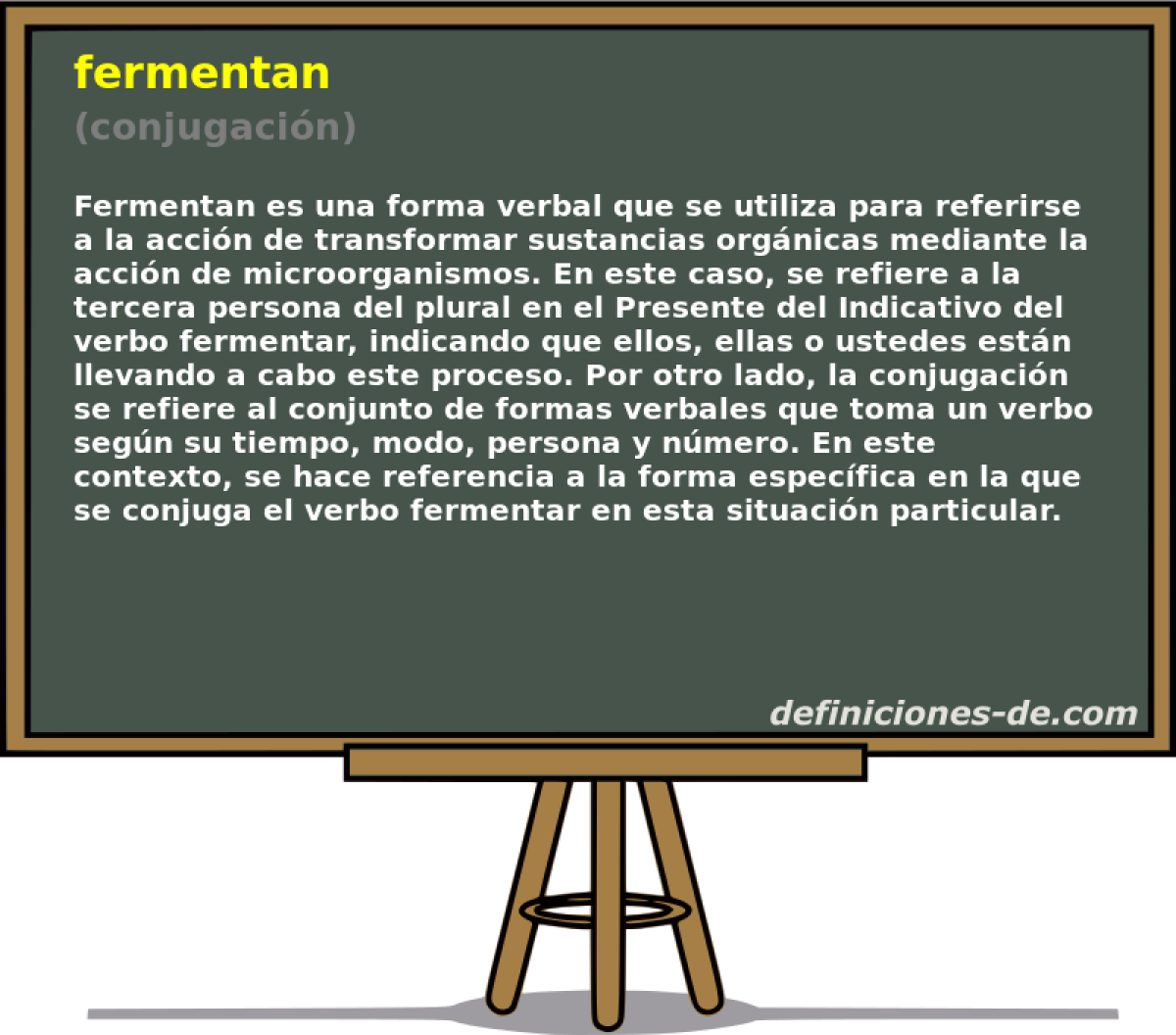 fermentan (conjugacin)